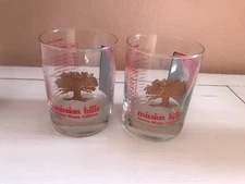 Vtg Nabisco Dinah Shore champions Invitational lowball Whiskey Glasses 1982 (2)