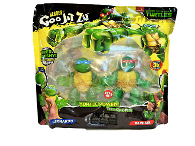 Teenage Mutant Ninja Turtles Heros of Goo Jit Zu 2-Pack Leonardo & Raphael!