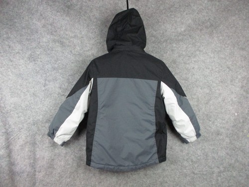 Gerry 3 in 1 Jacket Youth Boys Extra Small 5/6 Grey Black Hooded Full Zip Winter - Picture 14 of 24