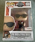 The Rock Final Boss Funko Pop 168 WWE Fanatics Exclusive Wrestlemania New Sealed
