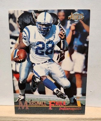 Marshall Faulk #10-1996 Assets Football Card 