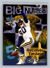 1998 Fleer Tradition #NNO Cris Carter Big Numbers Redemption Wild Card