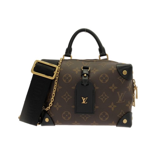 Authentic Louis Vuitton Monogram Petite Malle Souple M45571 Bag #230-000-635...