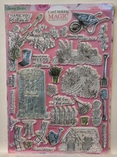 Card Making Magic Clear Stamp Set - Spring Garden A4 Sheet