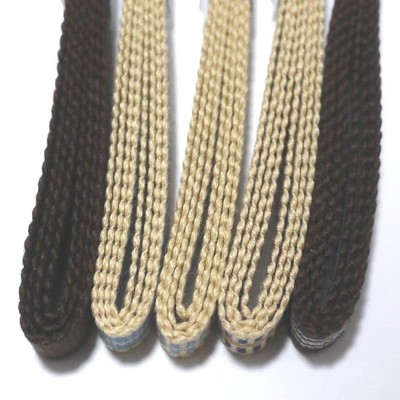5 Cordons Plats Sanadahimo En Coton 100% Japonais – 56 Pouces, Pour Obi, Artisanat, Ruban Tissé