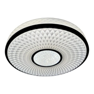 Decken Rund Unterputz LED Leuchte Schlafzimmer Glitzereffekt Acryl Armatur 24W CCT