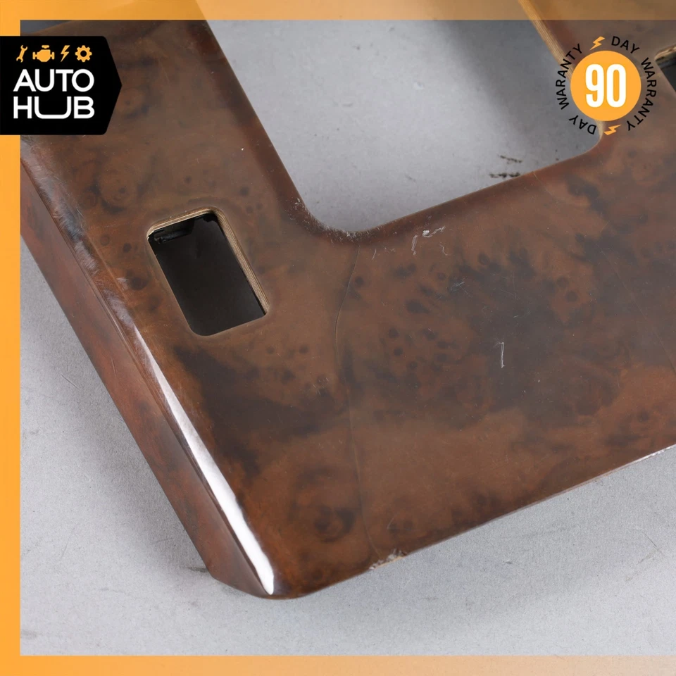 90-02 Mercedes R129 SL500 300SL SL600 consola central bisel madera OEM Foto 2 de 4