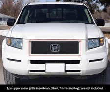 For 2005-2008 Honda Ridgeline Upper Stainless Black Mesh Grille Grill Insert