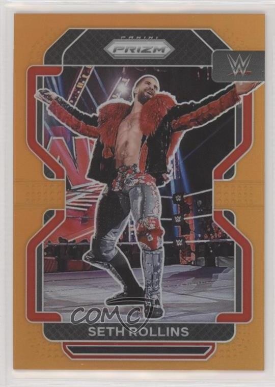 2022 Panini Prizm WWE Orange Prizm 26/99 Seth Rollins #111 03qw