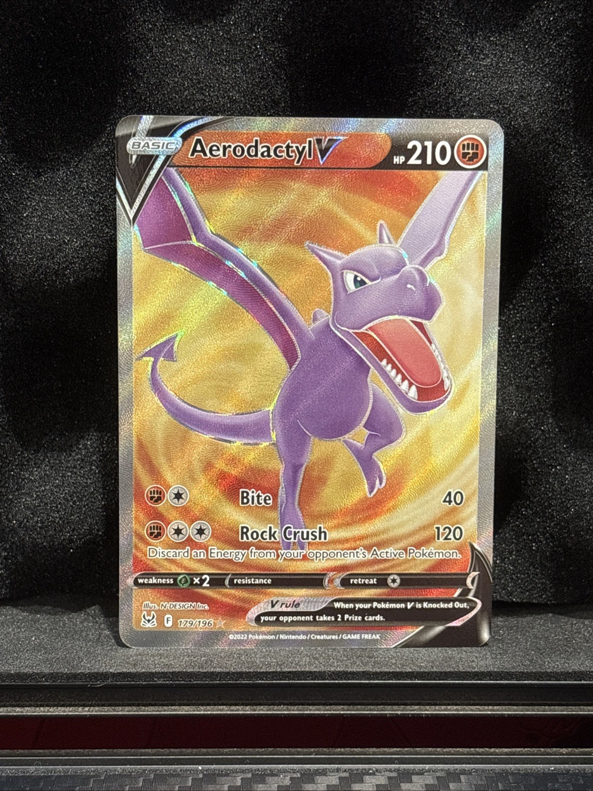 Aerodactyl V 179/196 Ultra Rare Pokemon TCG Lost Origin NM Full Art