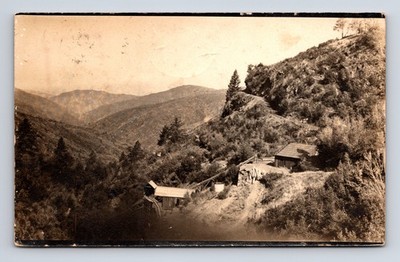 1908 Rare Culver Baer Mercury Mines Sonoma RPPC Mercuryville CA Postcard