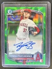 2025 Bowman Draft Tyler Bremner Chrome Auto Green Lava Refractor 1st #/99 Angels