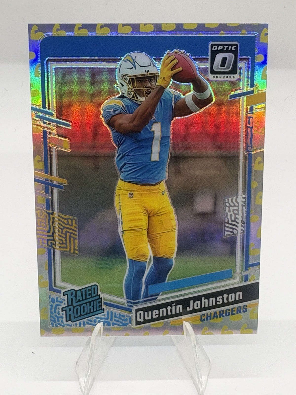2023 Donruss Optic #265 Quentin Johnston Rookie Flex /149 Chargers