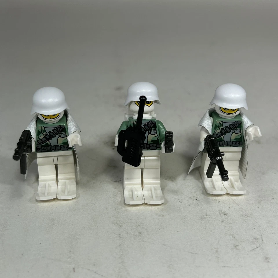 Custom WW2 Genuine LEGO® Minifigure GERMAN SNOW TROOPERS Lot BRICKARMS WWII New - Image 4 of 4