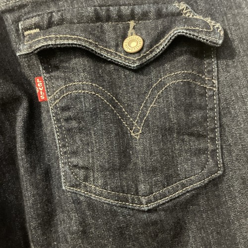 Levi’s 515 Jeans Women 12m Bootcut Mid Rise Flip Pockets Dark Wash 31x32 READ - Picture 8 of 13