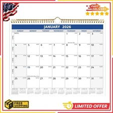 2025-2026 Wall Calendar - Run Now to Dec 2026, 14.57'' x 11.42'', 18 Monthly Cal