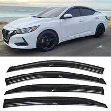 For 2020-2025 Nissan Sentra B18 JDM Mugen Style Window Visors Rain Guards Vents