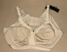 Curvy Couture Women's Plus Size Cotton Luxe Unlined Wire Free Bra Natural 44DDD