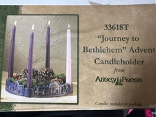 VTG Abbey Press Gift  Advent Wreath – Journey to Bethlehem Advent OB