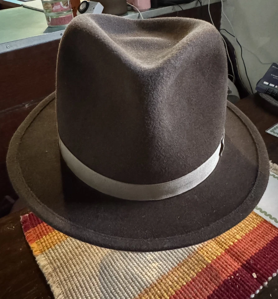 Custom Vintage Style Stetson Playboy Fedora 7 1/2 - Image 4 of 4