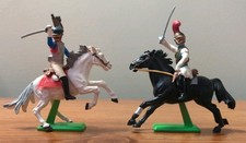 Vintage Britains Deetail Set of 2 British Napoleonic Life Guards on Horses