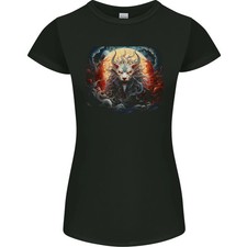 Camiseta Fantasy Fire Dragon 4 para mujer corte pequeño