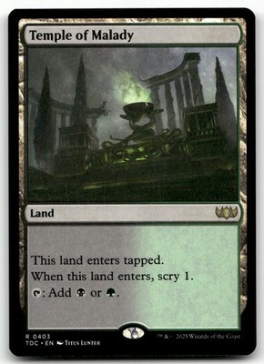 Temple of Malady #403 (NM) Tarkir Dragonstorm TDC Magic MTG