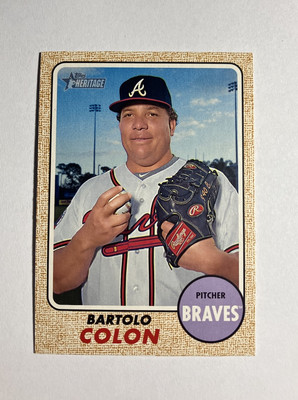 Bartolo Colon 2017 Topps Heritage #282 Atlanta Braves