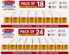 De La Cruz 10 Sulfur Ointment Acne Treatment 2.6 OZ, Exp 01/29 -pack Of 24