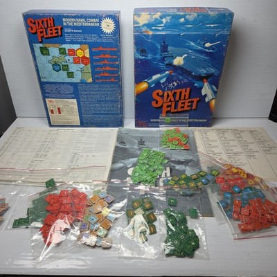 Victory Games Sixth Fleet Vintage BOARD WAR GAME Complete Free Shipping 