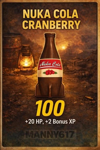 FALLOUT 76 PS4 / PS5 – 100× NUKA-COLA CRANBERRY