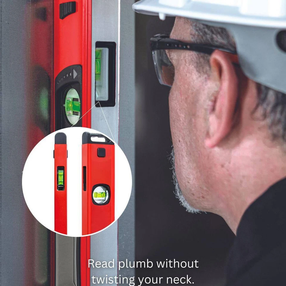 72 In. Vulcan Magnetic Box Level with Magnified Vials and Plumb Site - Image 4 of 4