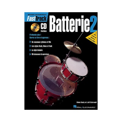 FastTrack Drum Method - Book 2 - French Edition BK/CD by Rick Mattingly
