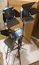 3 x Fresnel Spotlight Junior 300W Prof. Studio Lights Never used still in box