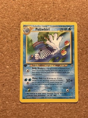 Pokémon Karte Poliwhirl 44/75 1.edition Neo Discovery  Englisch