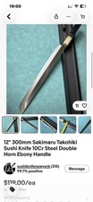 Master Handmade 3-Knife Bundle Yanagiba 270 T...