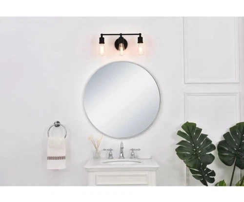 Elegant Lighting Serif LD4028W16BK Black 3-Light 15" W Bathroom Vanity Light - Picture 12 of 12