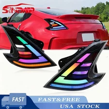 SINDAR LED Tail Lights RGB Compatible Brake Light For 2009-2021 Nissan 370Z Z34