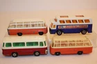 4 Vintage 1960's Matchbox Lesney AMERICAN AIRLINES BUS / SETRA / MERCEDES COACH