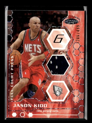 2007-08 Stadium Club #FCPR-JK Jason Kidd 206/499 Full Court Press Relics Nets