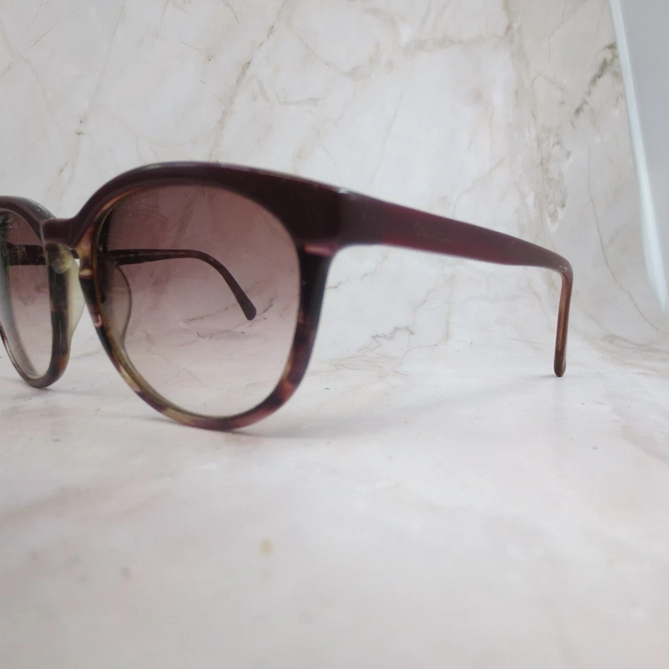 Cole Haan CH612 Sunglasses Frame Women Burgundy Plastic Full Rim Round 54-19-130 - Image 2 of 4