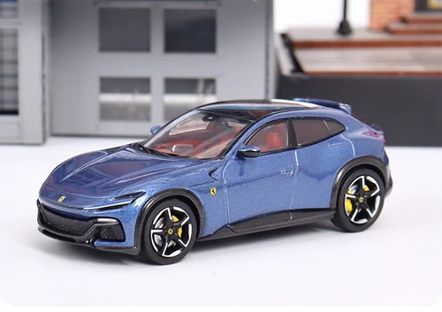 Funny Model 1/64 Ferrari Purosangue SUV Blue Diecast car Model - Picture 2 of 12