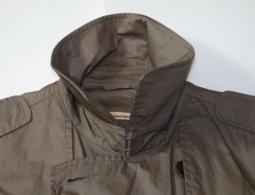 John Varvatos moderner leichter Trenchcoat in braun Größe S 100% Baumwolle - Bild 9 von 9