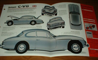 1965 Jensen C-V8 Mk III Spec Sheet Brochure Poster Print Photo 65 62-66 C78