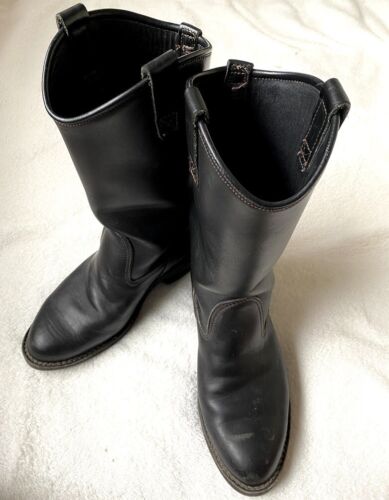 OFFICIAL LANGLITZ LEATHER & WESCO BLACK BOOTS  "WE