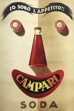 Vintage Bitter Campari Print Advertising Poster Poster Poster