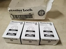 (LOT OF 3) Master Lock 1-3/4-Inch Laminated Steel Keyed-Alike Padlock