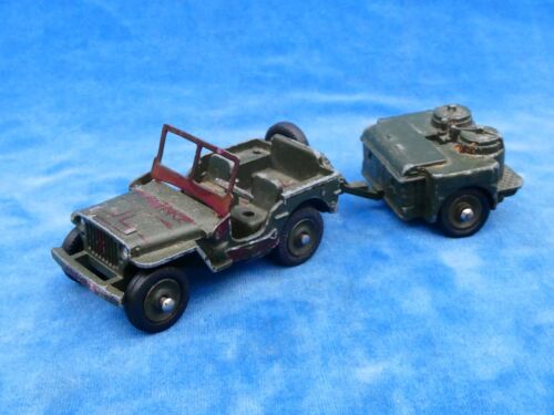 DINKY TOYS 1:43 JEEP + MARION KITCHEN #80B 828 + 823 - TO COMPLETE - Picture 1 of 7