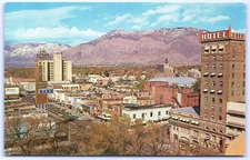 Postcard Utah Aerial Main Street View Ogden Wonder Bread Coke Zales Bank UNP D10