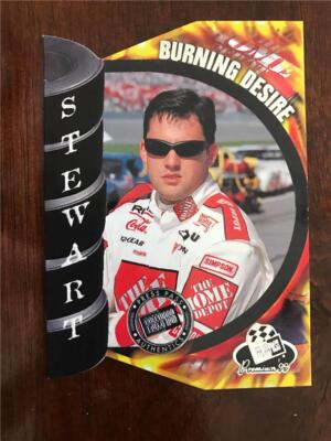 TONY STEWART 1999 Press Pass Premium -Burning Desire FD6B Raced  rubber